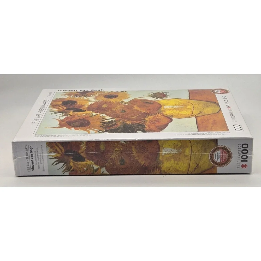 Eurographics Van Gogh Twelve Sunflowers Detail 1000‎ Piece Jigsaw Puzzle Art New